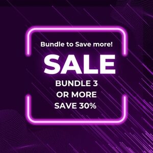 Bundle Bundle Bundle Three Or More 30% Off!